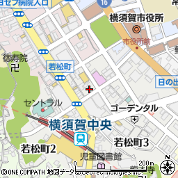 すき家横須賀中央店周辺の地図
