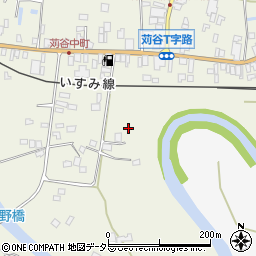 千葉県いすみ市苅谷周辺の地図