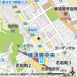 ジャストヘアコンピ横須賀中央コア店周辺の地図