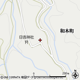 京都府綾部市和木町（樋ノ口）周辺の地図