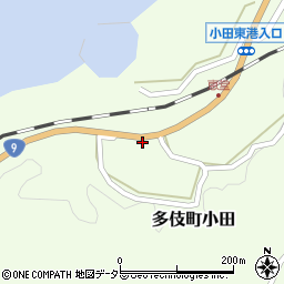 島根県出雲市多伎町小田734周辺の地図