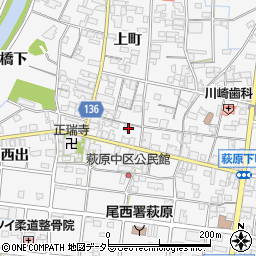 愛知県一宮市萩原町萩原下町65周辺の地図