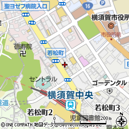 眼鏡市場横須賀中央店周辺の地図