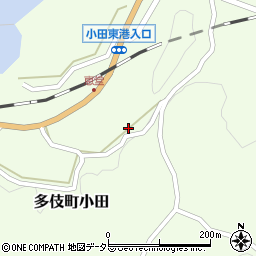 島根県出雲市多伎町小田687-1周辺の地図