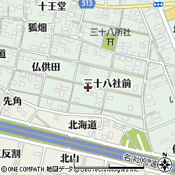 愛知県一宮市大和町妙興寺三十八社前42周辺の地図