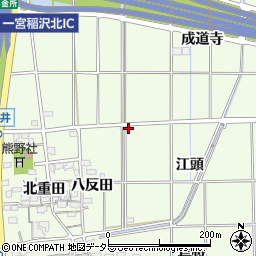 愛知県一宮市大和町北高井江頭58周辺の地図