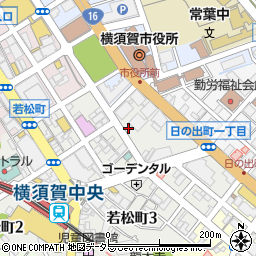 オリックスレンタカー横須賀中央駅前店周辺の地図