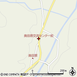 奥田原交流センター前周辺の地図