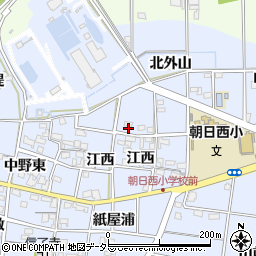 愛知県一宮市上祖父江源蔵前周辺の地図