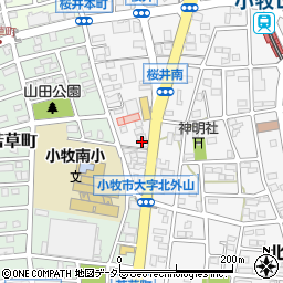 岡山建具店周辺の地図