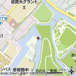 彦根城舟町口跡周辺の地図
