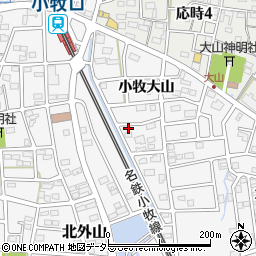 愛知県小牧市大山2072周辺の地図