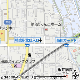 神奈川県小田原市鴨宮345-1周辺の地図