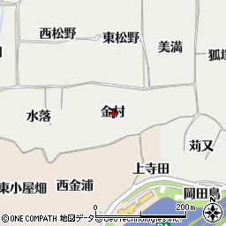 愛知県一宮市丹陽町重吉金村周辺の地図