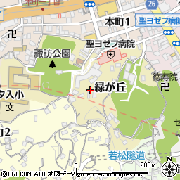 神奈川県横須賀市緑が丘19周辺の地図