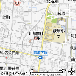 愛知県一宮市萩原町萩原古井溝周辺の地図