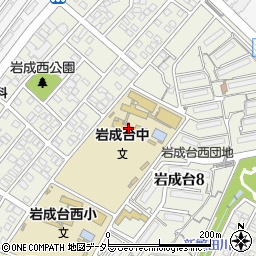 春日井市立岩成台中学校周辺の地図