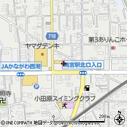 神奈川県小田原市鴨宮355-1周辺の地図