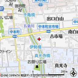 愛知県岩倉市中本町川添21周辺の地図