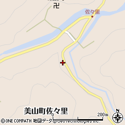 京都府南丹市美山町佐々里西保周辺の地図