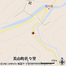 京都府南丹市美山町佐々里（西保）周辺の地図