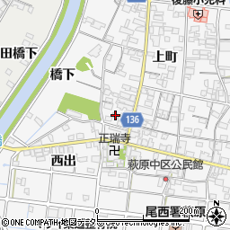 愛知県一宮市萩原町萩原下町6周辺の地図