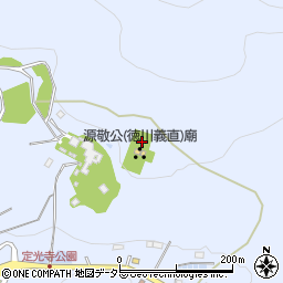 徳川義直公廟所周辺の地図