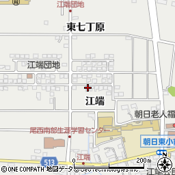 愛知県一宮市明地江端302周辺の地図