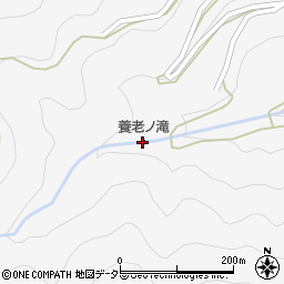 養老ノ滝周辺の地図