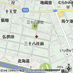 愛知県一宮市大和町妙興寺三十八社前14周辺の地図