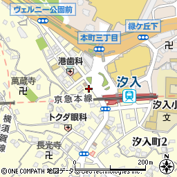 ナビパーク汐入町第１駐車場周辺の地図