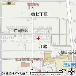 愛知県一宮市明地江端296周辺の地図