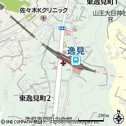 横須賀警察署逸見駅前交番周辺の地図