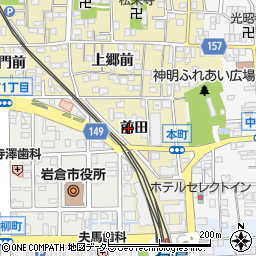 愛知県岩倉市本町前田周辺の地図