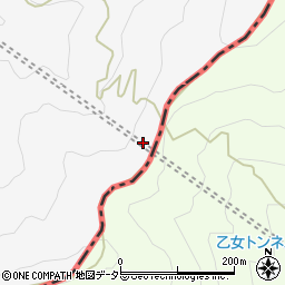 乙女峠周辺の地図