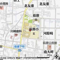 一宮市児童クラブ　萩原児童クラブ周辺の地図