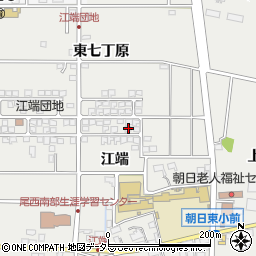 愛知県一宮市明地江端292周辺の地図