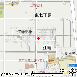 愛知県一宮市明地江端298周辺の地図