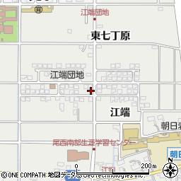 愛知県一宮市明地江端269周辺の地図