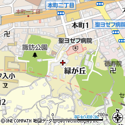 神奈川県横須賀市緑が丘28周辺の地図