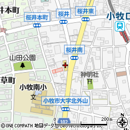 ゲオ小牧桜井店周辺の地図