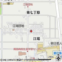 愛知県一宮市明地江端297周辺の地図