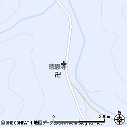 京都府京都市左京区久多上の町198周辺の地図