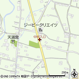 中村入口周辺の地図