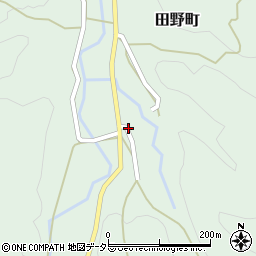 京都府綾部市田野町（堂ノ坪）周辺の地図