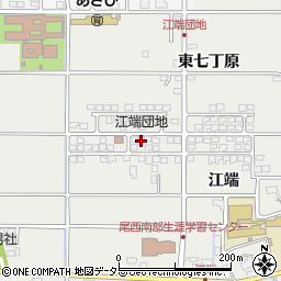 愛知県一宮市明地江端277周辺の地図