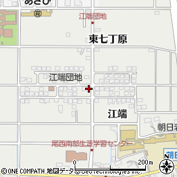 愛知県一宮市明地江端282周辺の地図
