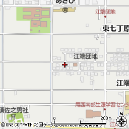 愛知県一宮市明地江端244周辺の地図