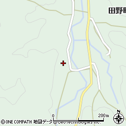 京都府綾部市田野町西山周辺の地図