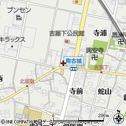 愛知県一宮市明地南古城52周辺の地図
